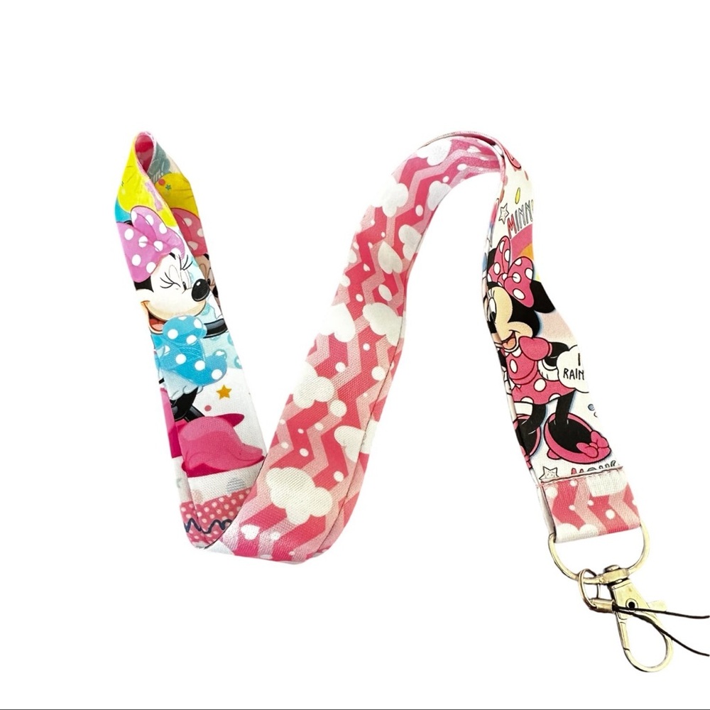 Pink Minnie Mouse Lanyard